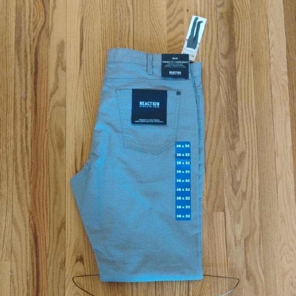 Kenneth Cole Reaction Gray Dress Pants Slim Fit